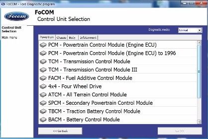 Ford vcm obd