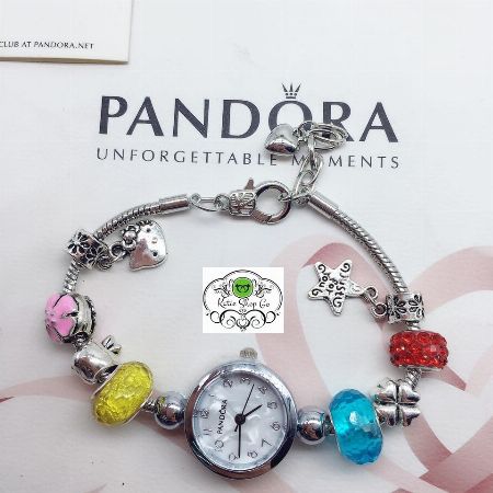Pandora Watch - Pandora Bracelet Watch With Charms [ Watches ] Metro ...