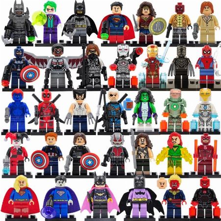 Lego Like 1pc Marvel Dc Avengers Batman Xmen Deadpool Super Hero Action ...