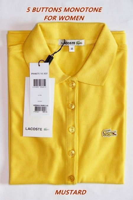 lacoste 5 button polo shirt