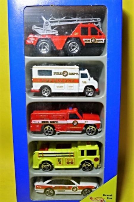 Fire Fighting - Hot Wheels 1997 5 Car Pack Series [ Diecast Cars ...