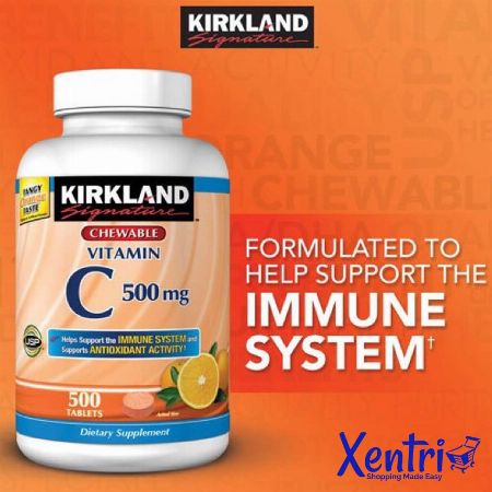 Kirkland Vitamin C 500 Mg 500 Count Tangy Orange Chewables Nutrition Food Supplement Metro Manila Philippines Josh C