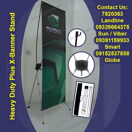 X banner Stand Tarpaulin Tarp Stand Heavy Duty Plus 2 X 5 