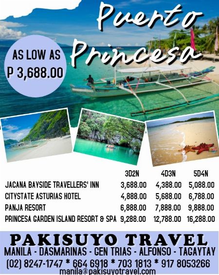 Puerto Princesa Tour Packages Travel Agencies Metro Manila