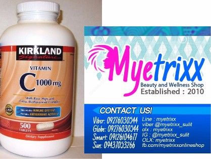 Kirkland Signaturea Vitamin C 1000 Mg 500 Tablets Nutrition Food Supplement Metro Manila Philippines Myetrixx