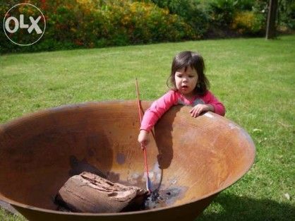 Cast Iron Wok Kawali Hurno Pan Giant Taliasi Kawa Fire Pit