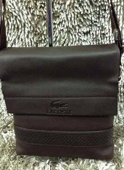 lacoste leather sling bag