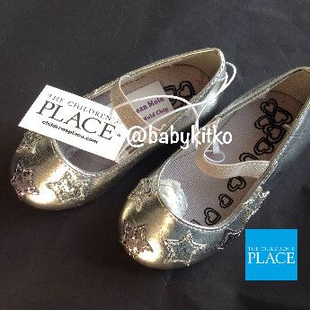 Baby Shoes Ballet Flats Star Silver 